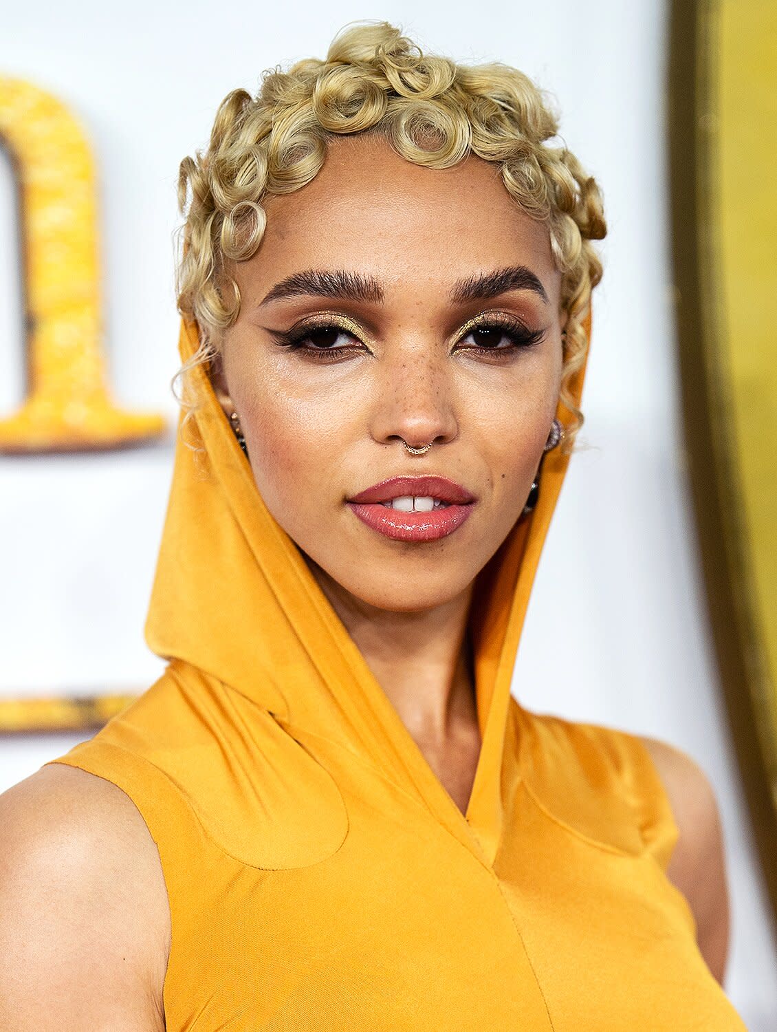 FKA Twigs attends the World Premiere of "The King's Man" at Cineworld Leicester Square on December 06, 2021 in London, England.
