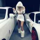 <p>Back in 2015, Kylie seemed to have mistaken Halloween for Christmas as she dressed head-to-toe in white faux fur. <em>[Photo: Instagram]</em> </p>