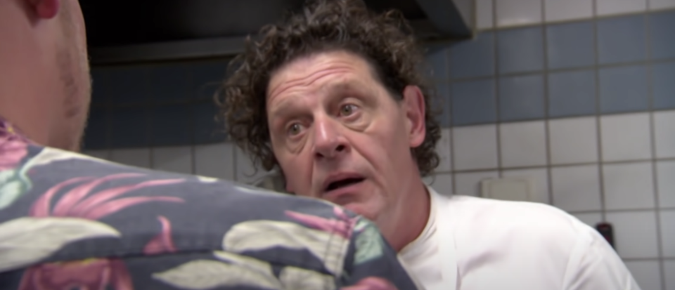 Chef Marco Pierre White looks aghast