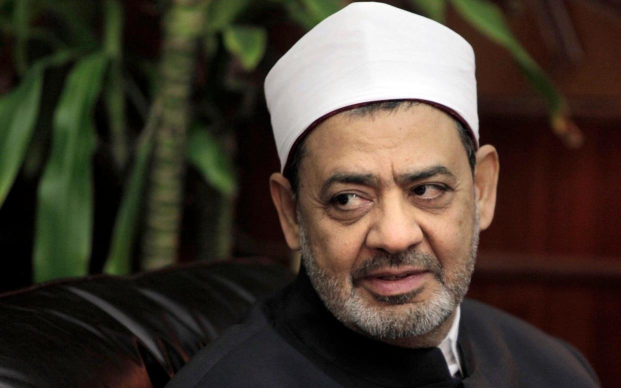 Ahmed al-Tayeb, Grand Sheikh of Al-Azhar, said polygamy is often practiced contrary to the Koran - AP