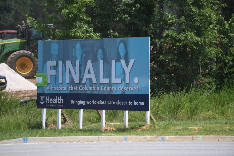 Construction of the new Columbia County Hospital off Gateway Boulevard on Wednesday, July 19, 2023. 