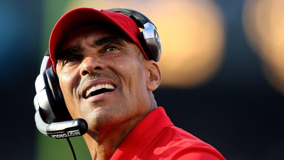 Herm Edwards, a two-time former NFL head coach, will be taking his first-ever college head coaching job. (Getty)