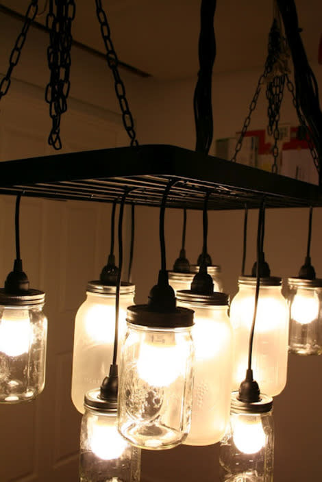 Mason Jar Chandelier 