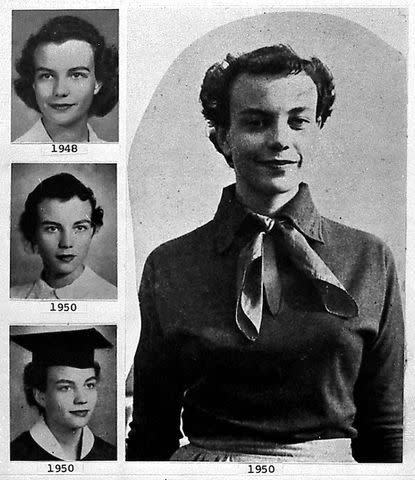 <p>AP</p> Sandra Day O'Connor during her college years