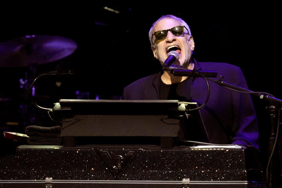 Donald Fagen of Steely Dan performs during night one of the Eagles "The Long Goodbye" tour on Thursday, Sept. 7, 2023, at Madison Square Garden in New York. (Photo by Charles Sykes/Invision/AP) ORG XMIT: NYCS101