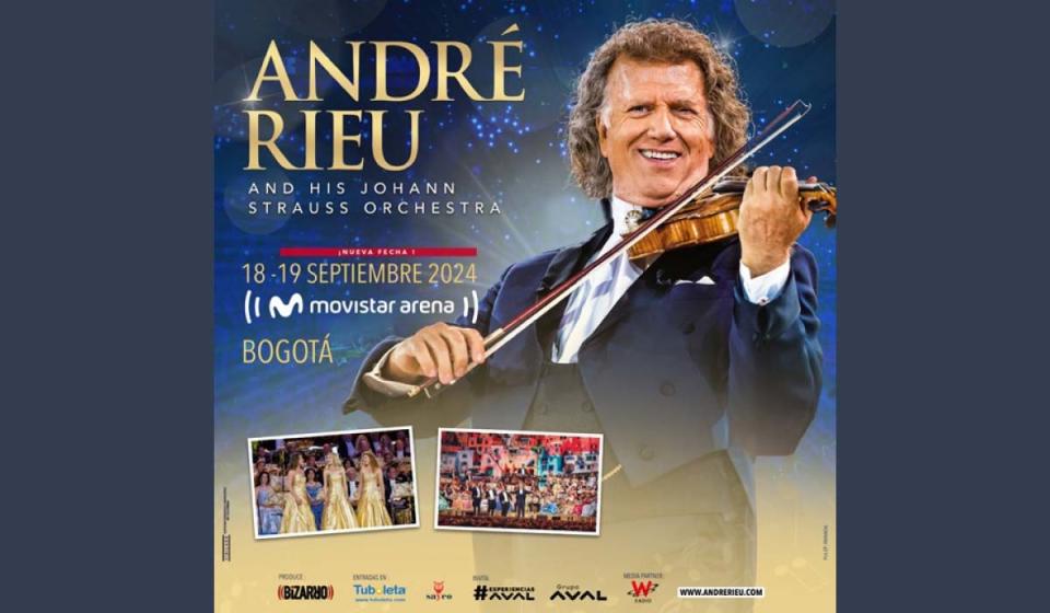 André Rieu en Bogotá. Imagen: cortesía Grupo Aval.