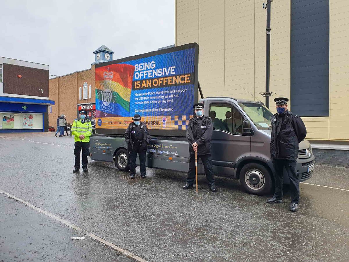 Merseyside Police faced criticism after using the slogan "Being offensive is an offence” to promote their stance on hate crime (Deadline News)