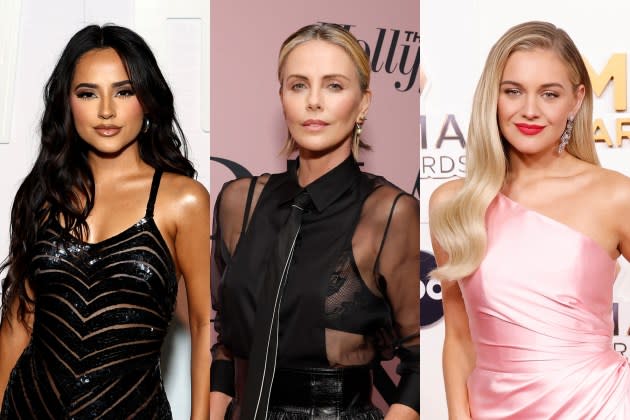 becky-charlize-kelsea - Credit: Jamie McCarthy/Getty Images for W Magazine; Emma McIntyre/The Hollywood Reporter via Getty Images; Taylor Hill/WireImage
