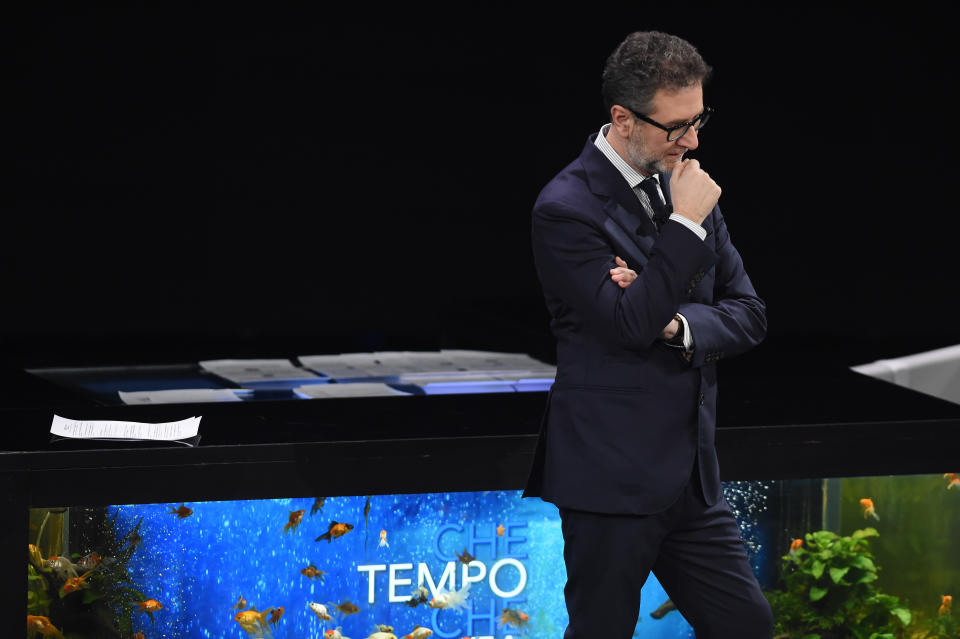 MILAN, ITALY - FEBRUARY 09:  Fabio Fazio attends Che Tempo Che Fa TV Show on February 09, 2020 in Milan, Italy. (Photo by Stefania D'Alessandro/Getty Images)