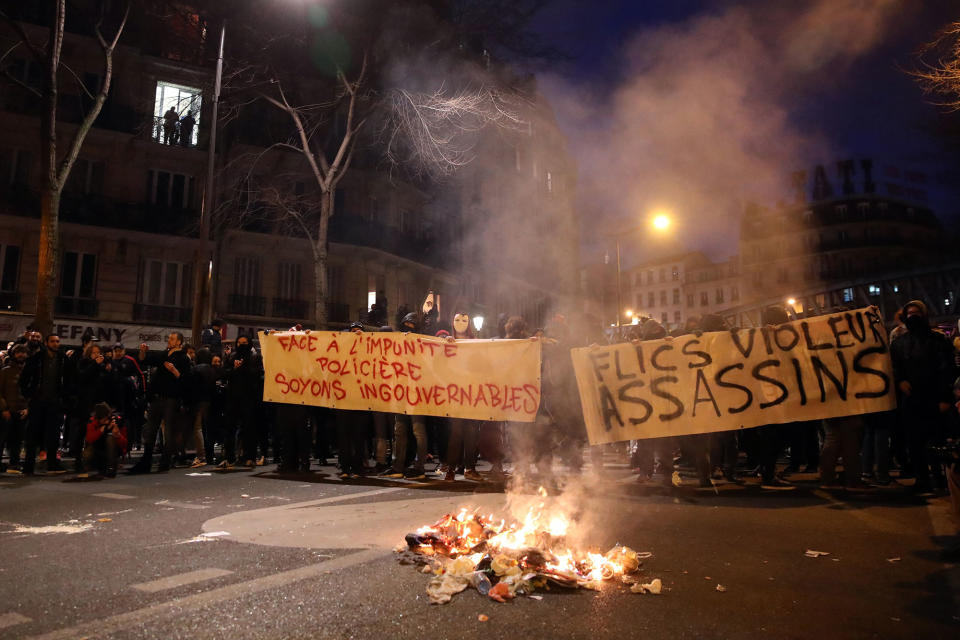 Police brutality protests in Paris suburbs