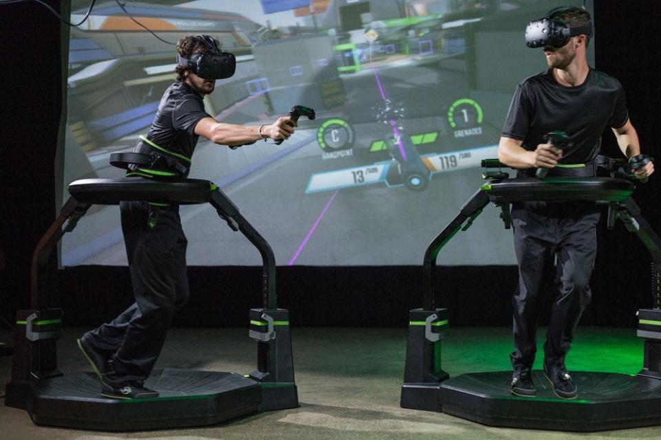 The Omni active virtual reality arena is seen at Super Bowl Family Entertainment Center at 2222 E. Northland Ave. in Appleton, Wis.