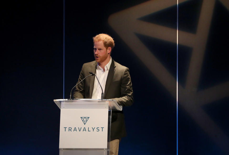 Prince Harry, Duke of Sussex Attends The Travelyst Sustainable Tourism Summit