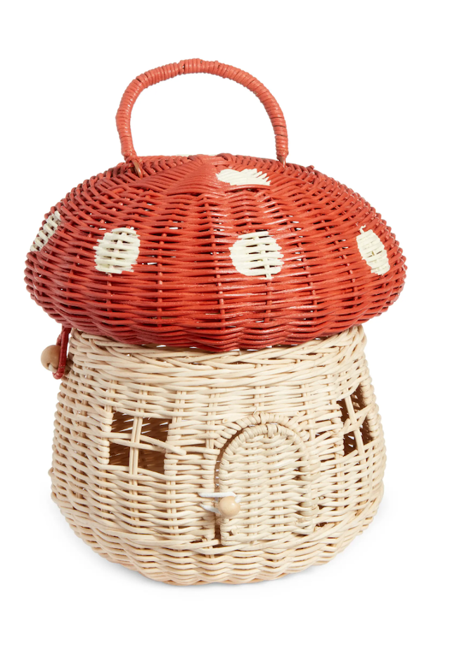 Olli Ella Rattan Mushroom Basket
