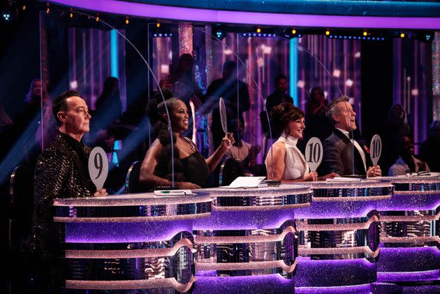 The Strictly Come Dancing judging panel (Photo: BBC/Guy Levy)