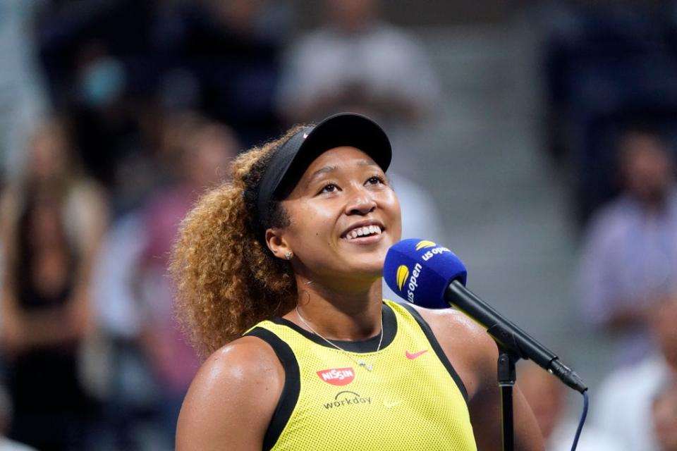 Naomi Osaka is all smiles after a tough year (Elise Amendola/AP) (AP)