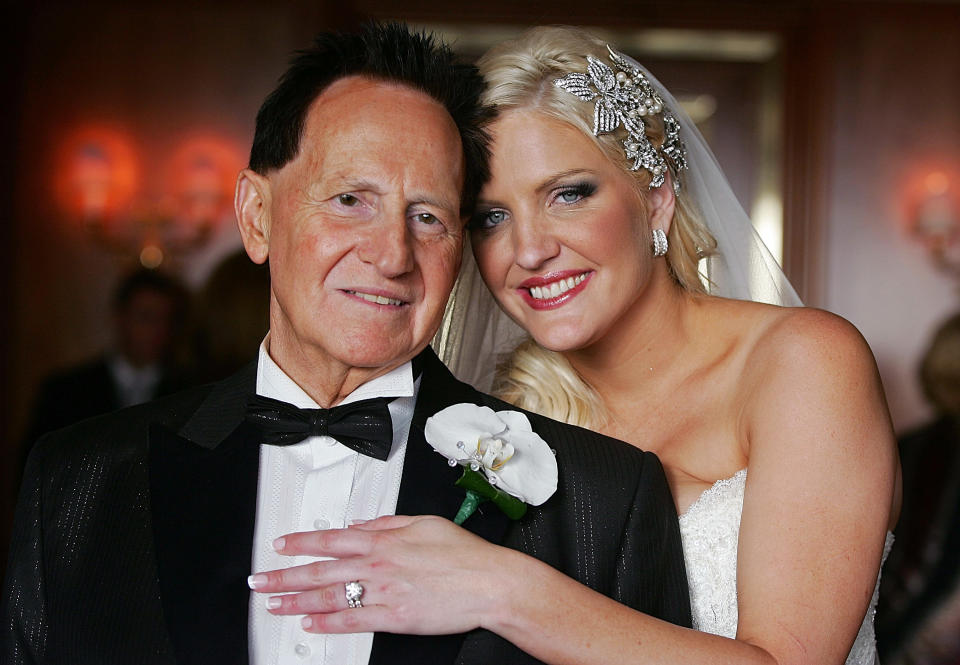 Brynne Edelsten and Geoffrey Edelsten at their wedding