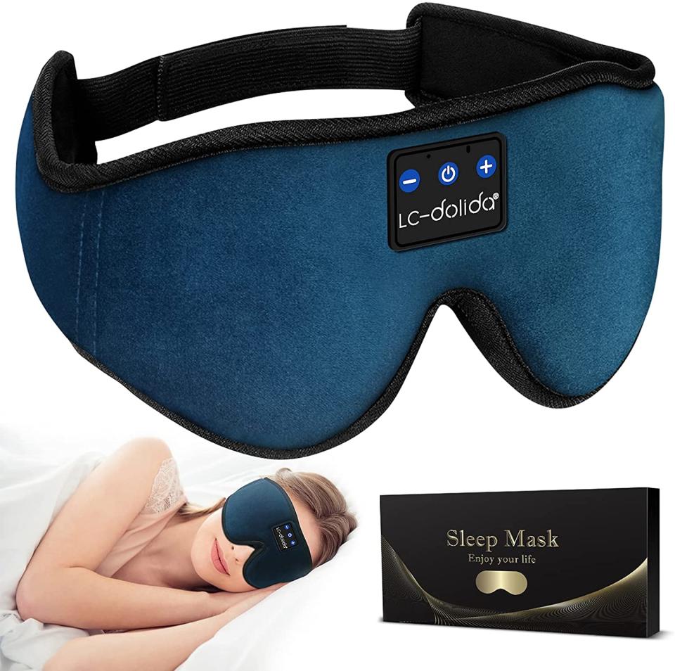 Bluetooth Wireless Sleeping Eye Mask. Image via Amazon.