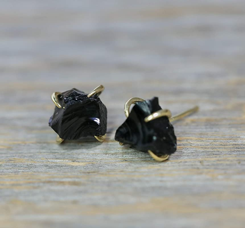 <h2>Nadean Designs</h2><br>These raw gemstone studs have such a gorgeous DIY look that your friends will never know it was ordered from Amazon.<br><br><strong>Nadean Designs</strong> Raw Black Tourmaline Prong Stud Earrings, $, available at <a href="https://amzn.to/3bOEL2I" rel="nofollow noopener" target="_blank" data-ylk="slk:Amazon" class="link ">Amazon</a>