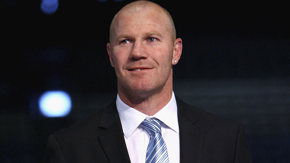 Barry Hall is pictured at an AFL function.