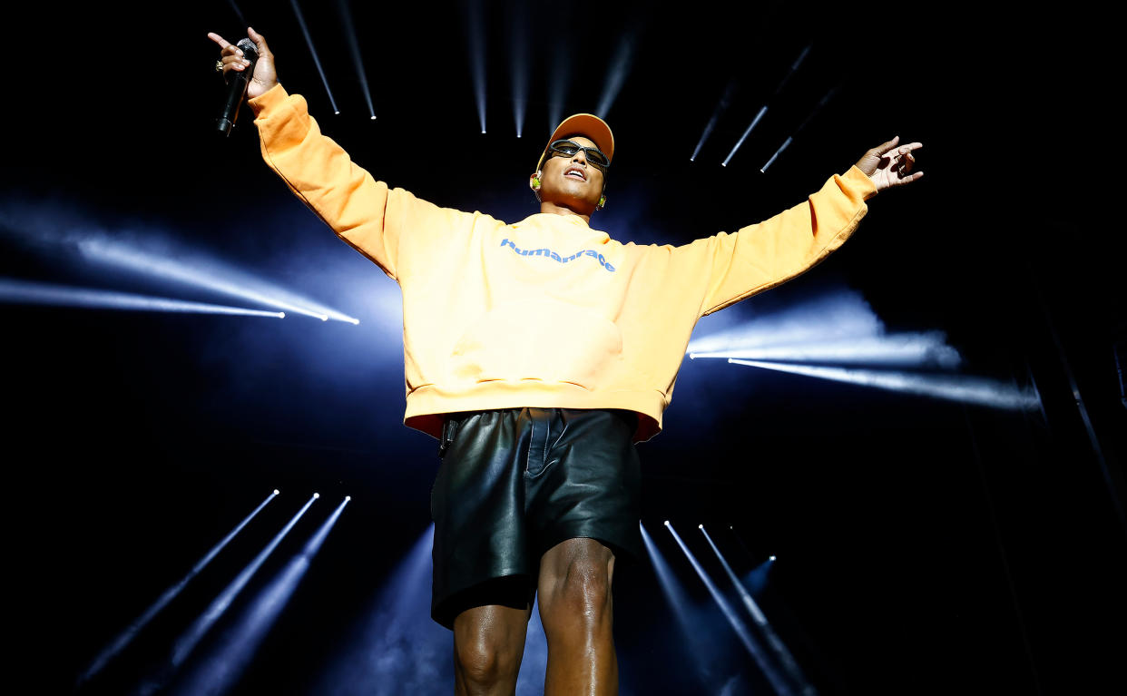 Pharrell Williams performs onstage during 2022 Something in the Water Music Festival on Independence Avenue on June 18, 2022 in Washington, DC. (Paul Morigi / Getty Images)