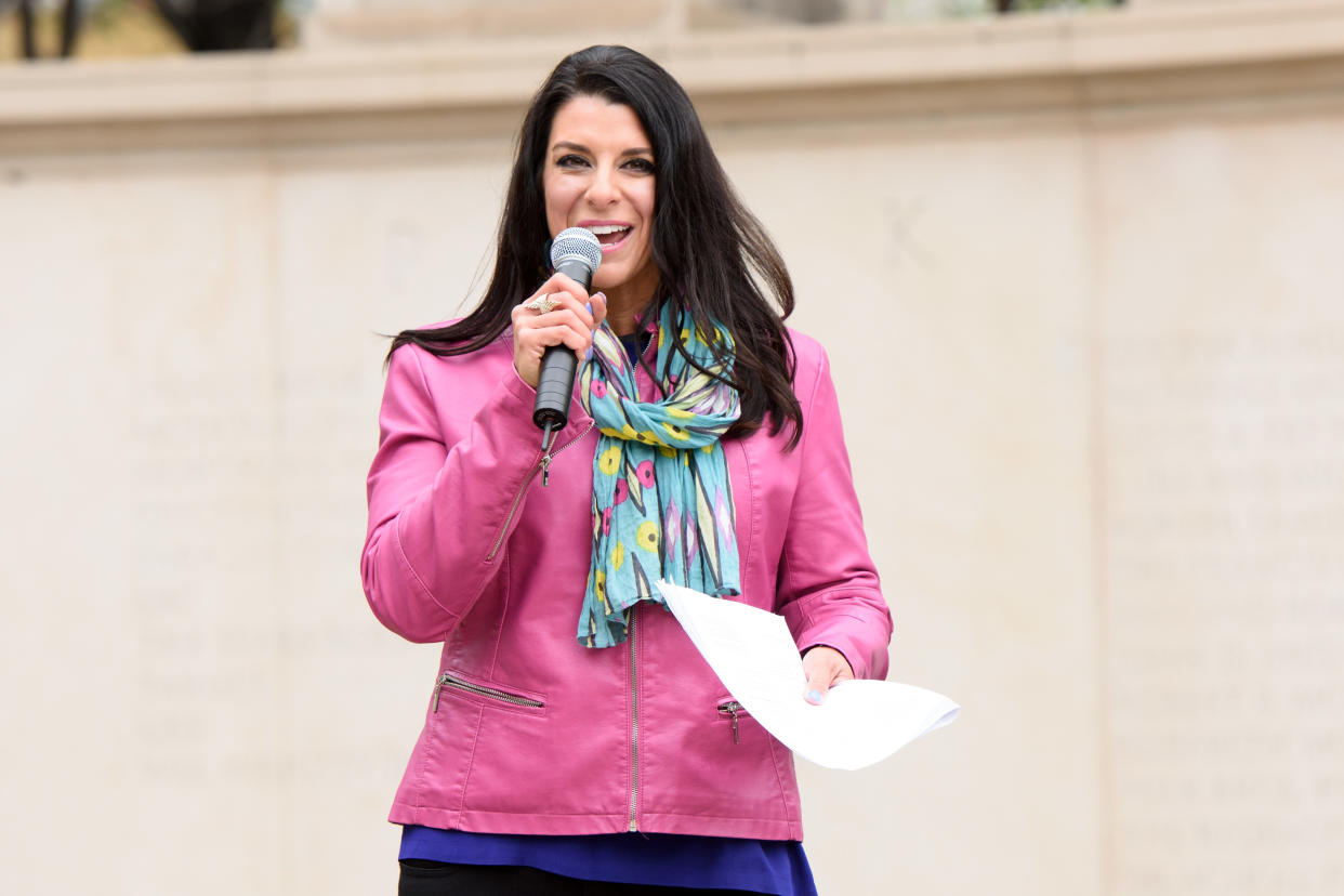 NASCAR reporter Wendy Venturini is OK after being hit by a car while jogging. (Getty Images)