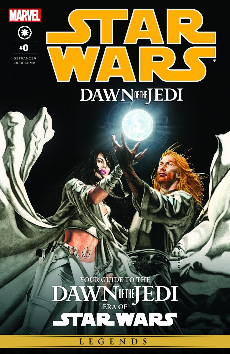 Cover of Tales of the Jedi #0 features two characters reaching for a glowing orb.