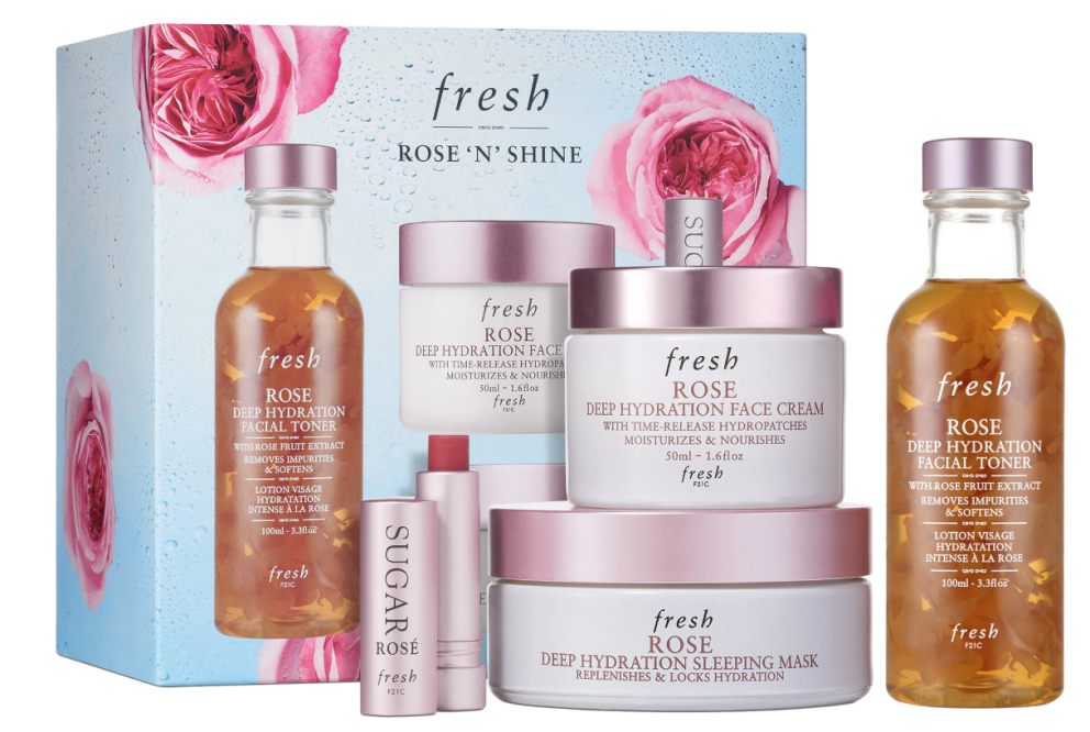 Fresh Holiday Rose Deep Hydration Skincare Gift Set