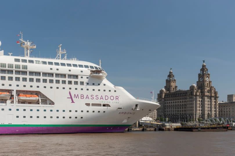 The Ambassador Cruise Line ship Ambience lost a crewmember overboard, sparking a search