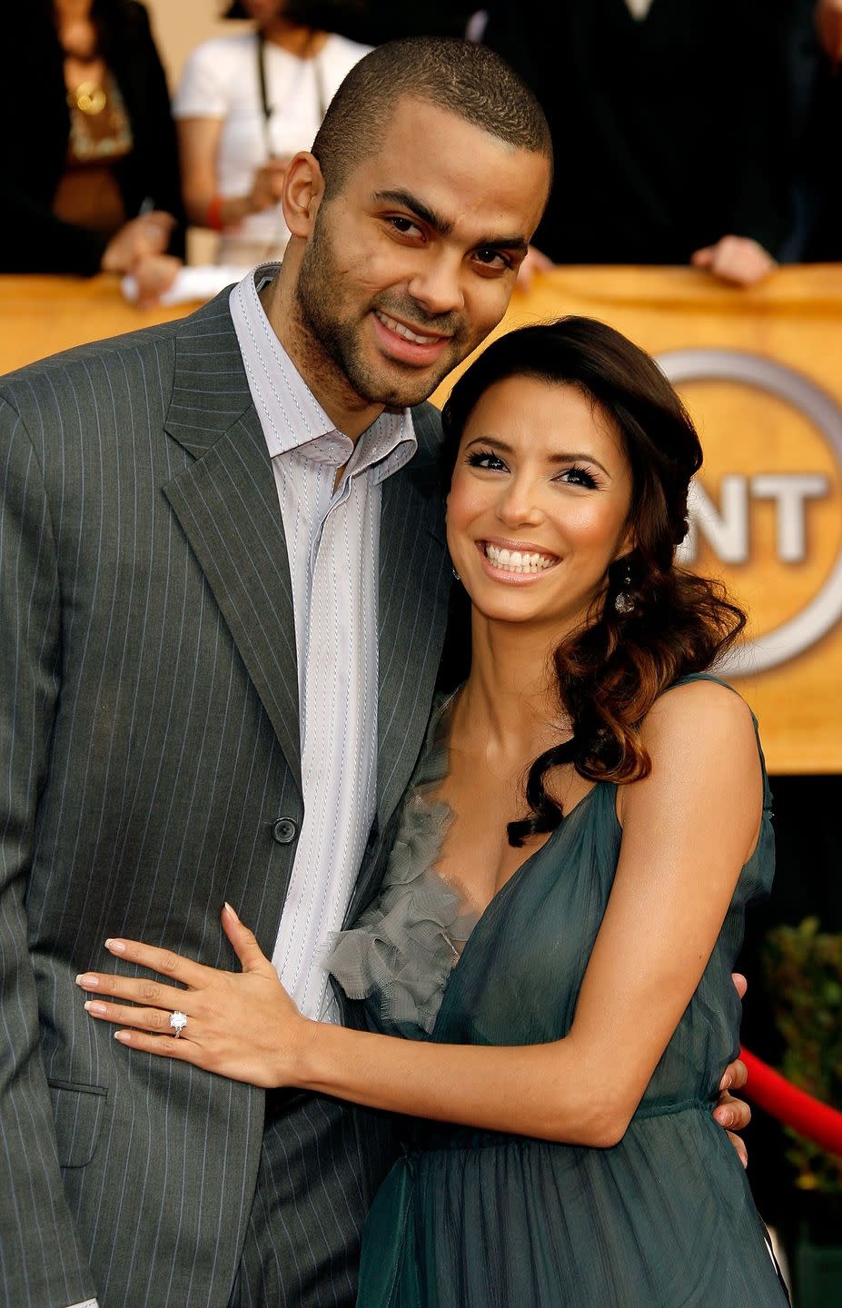 <p><a href="http://people.com/celebrity/eva-longoria-and-tony-parker-marry-in-a-french-church/" rel="nofollow noopener" target="_blank" data-ylk="slk:Eva Longoria and Tony Parker;elm:context_link;itc:0;sec:content-canvas" class="link ">Eva Longoria and Tony Parker</a> got married at the Church of Saint Germain L'Auxerrois in Paris in July 2007. Longoria wore a couture Angel Sanchez mermaid gown, and guests included Jessica Alba and <em>Desperate Housewives </em>co-stars. Parker and Longoria separated in 2011. </p>