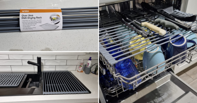 Over-The-Sink Dish Racks Are A Genius Small Kitchen Hack