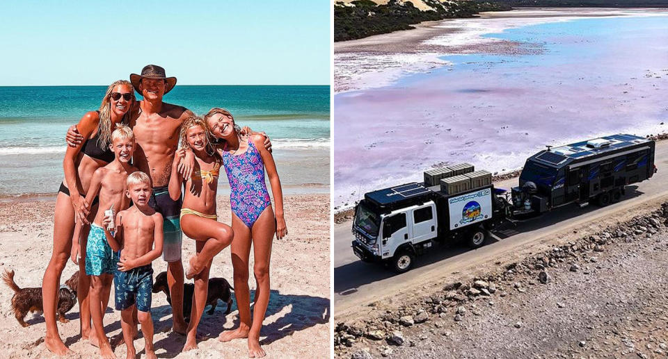 One Aussie family said they have had no choice but to cut their travels short to 'hightail' it to a booking made six months in advance. Source: Instagram/the_payneful_family