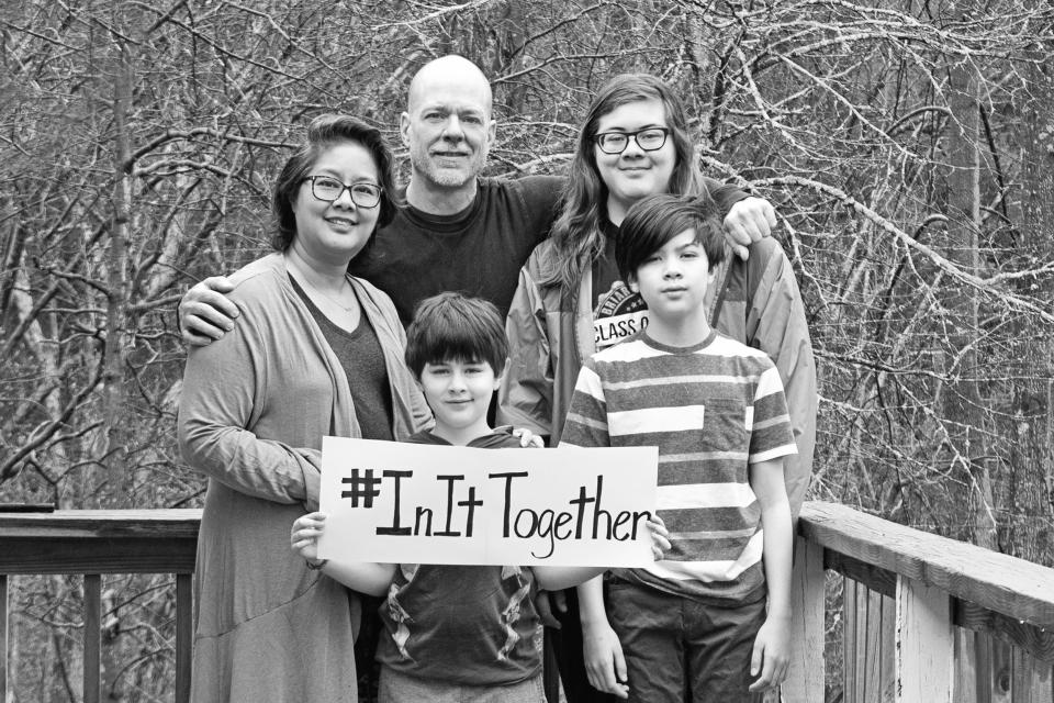 Photographer Natriya Rampey with her family in Leesburg, Va. (Natriya Rampey)