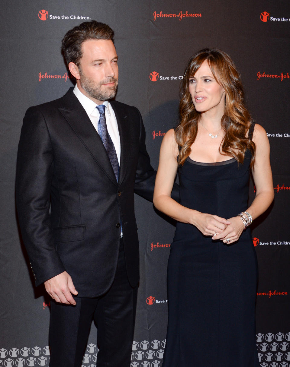 Actor, filmmaker and Eastern Congo Initiative founder, Ben Affleck and wife actress Jennifer Garner attend the 2nd Annual Save the Children Illumination Gala at The Plaza Hotel on Wednesday, Nov. 19, 2014, in New York. (Photo by Evan Agostini/Invision/AP)