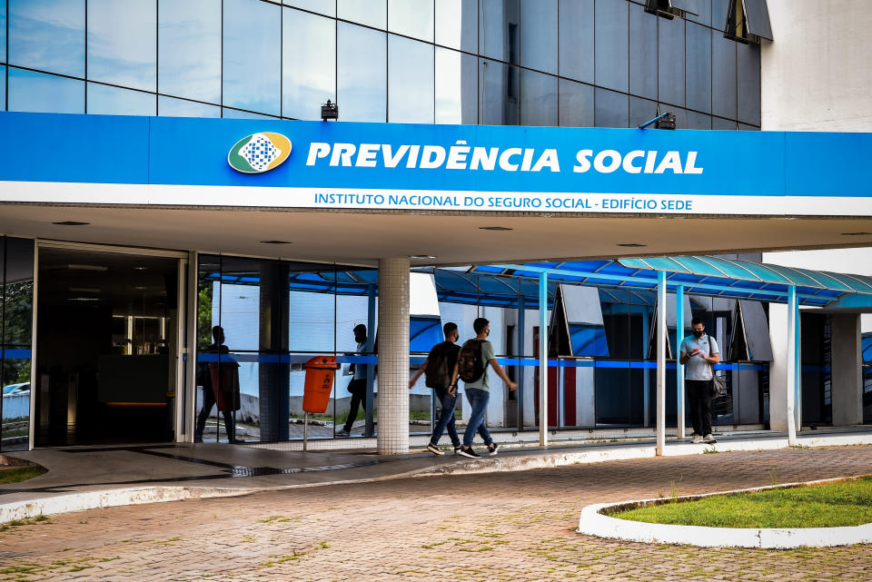 *ARQUIVO* Brasília, DF - 04/01/2022 - Fachada do Prédio da Previdência Social INSS em Brasília DF. (FOTO: Antonio Molina/Folhapress)