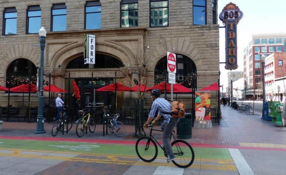 On bike-friendly 8th Street in Boise, you’ll find Fork restaurant.