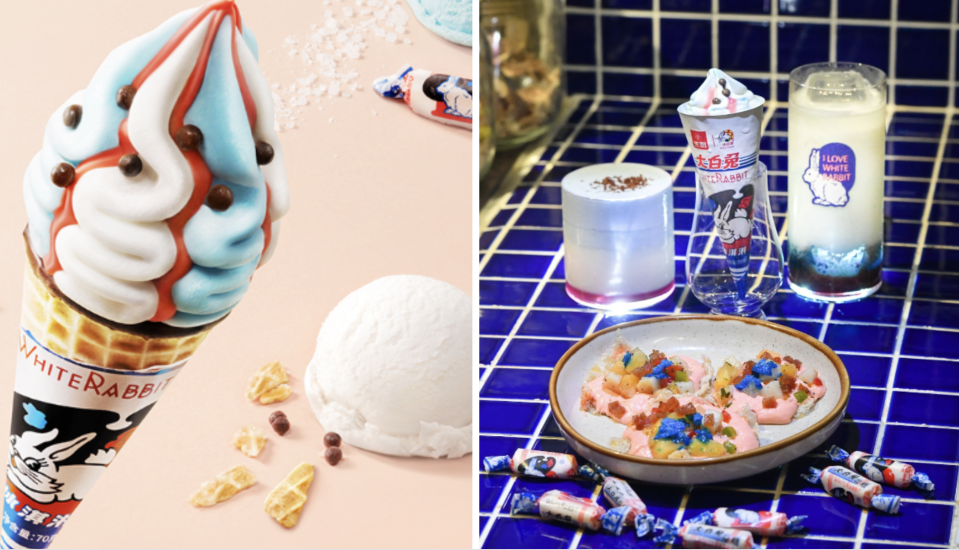 Hao Food SG Launches New White Rabbit Candy Ice Cream Cone at Lou Shang. PHOTO: White Rabbit