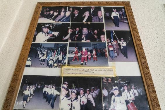 Photos of Christmas in Gaza in 1998 where Santa parades were permitted before Hamas ran the enclave (Bel Trew)