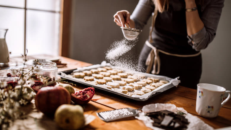 baking cookies