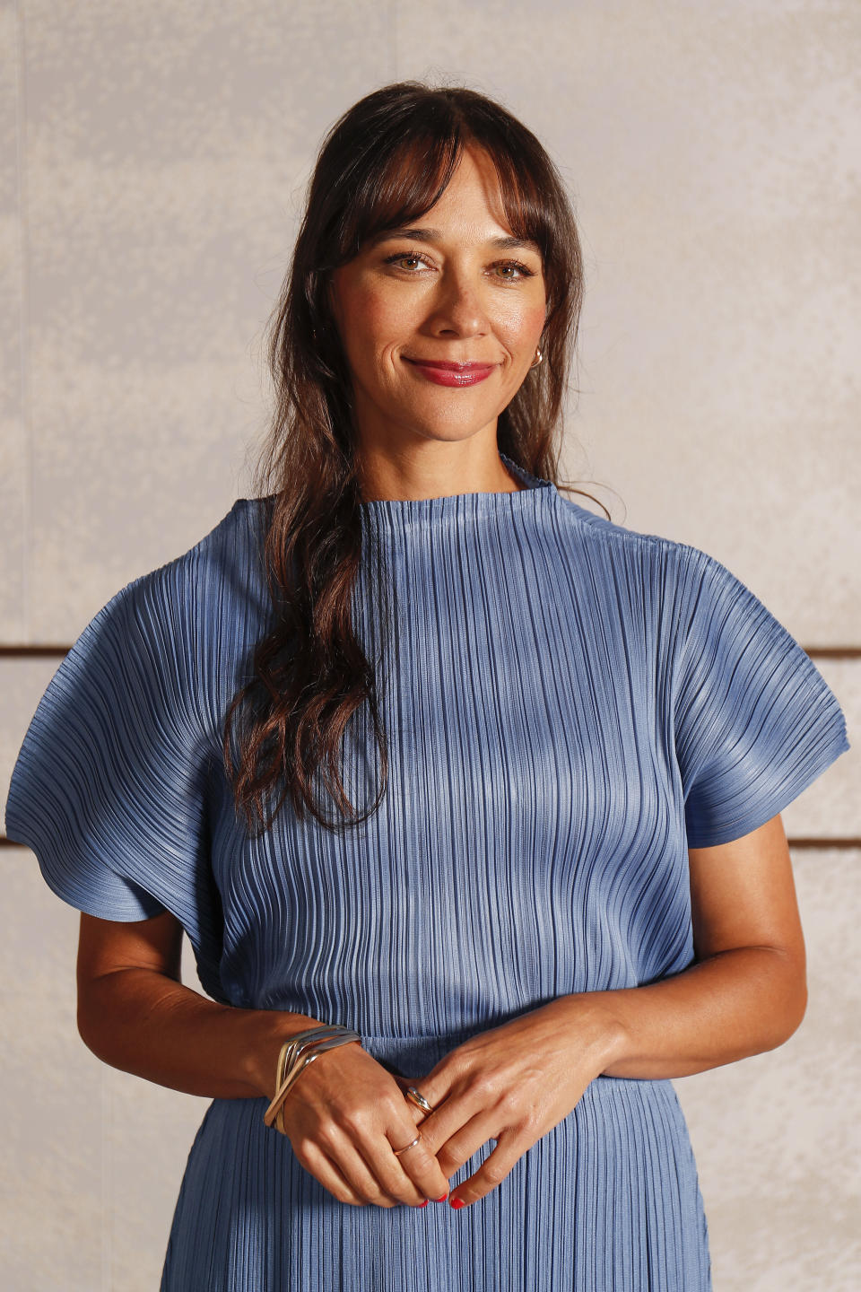 Rashida Jones poses for a photo in Tokyo on Tuesday, June 25, 2024, during a media event for the Apple TV+ series "Sunny." (Photo/Rodrigo Reyes Marin)