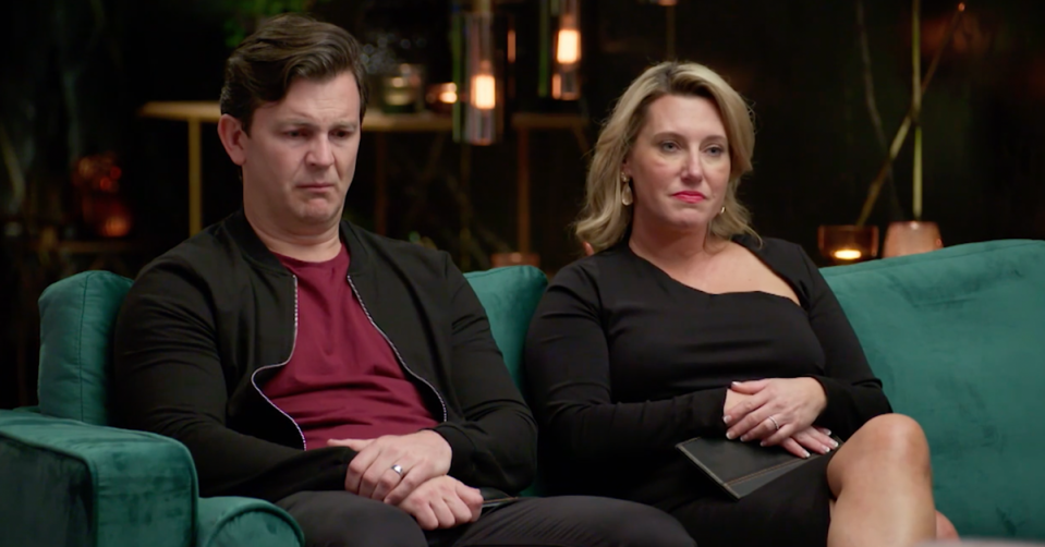 Josh and Melissa had a rocky end to their relationship. Source: Channel Nine