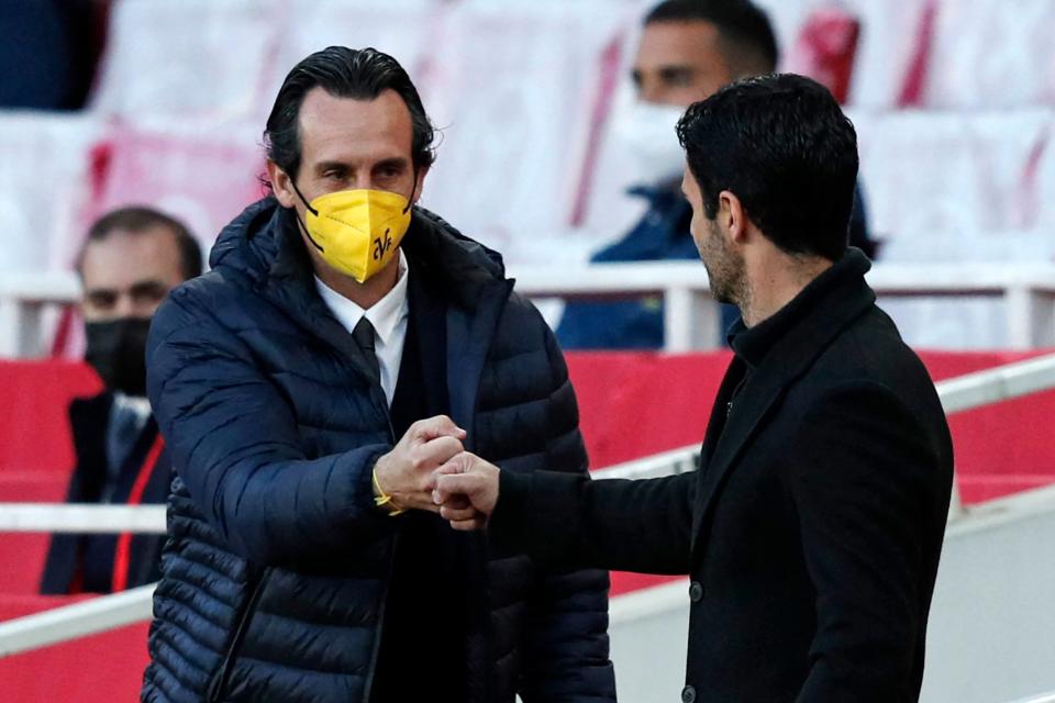 <p>Emery got the better of Arteta</p> (AFP via Getty Images)