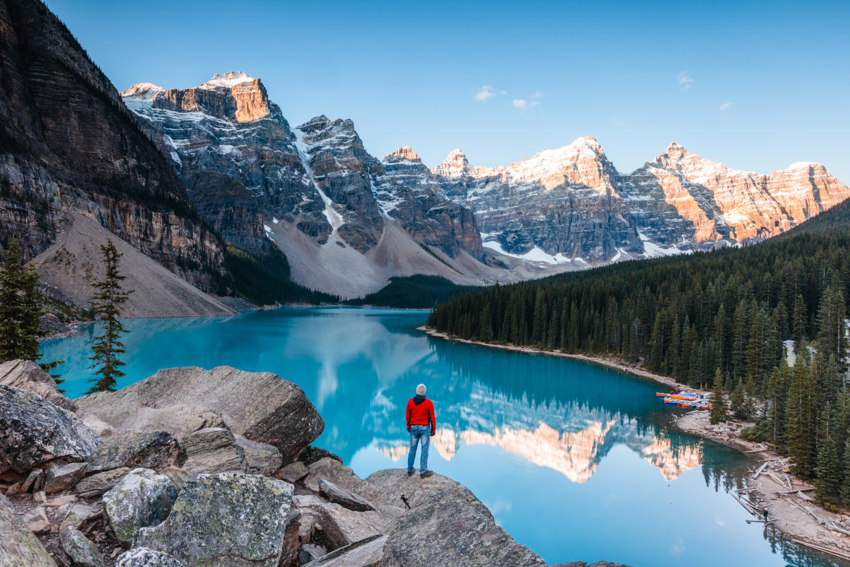 Le couple est resté coincé au parc de Banff, dans les Rocheuses canadiennes (Image d'illustration : Getty Images)