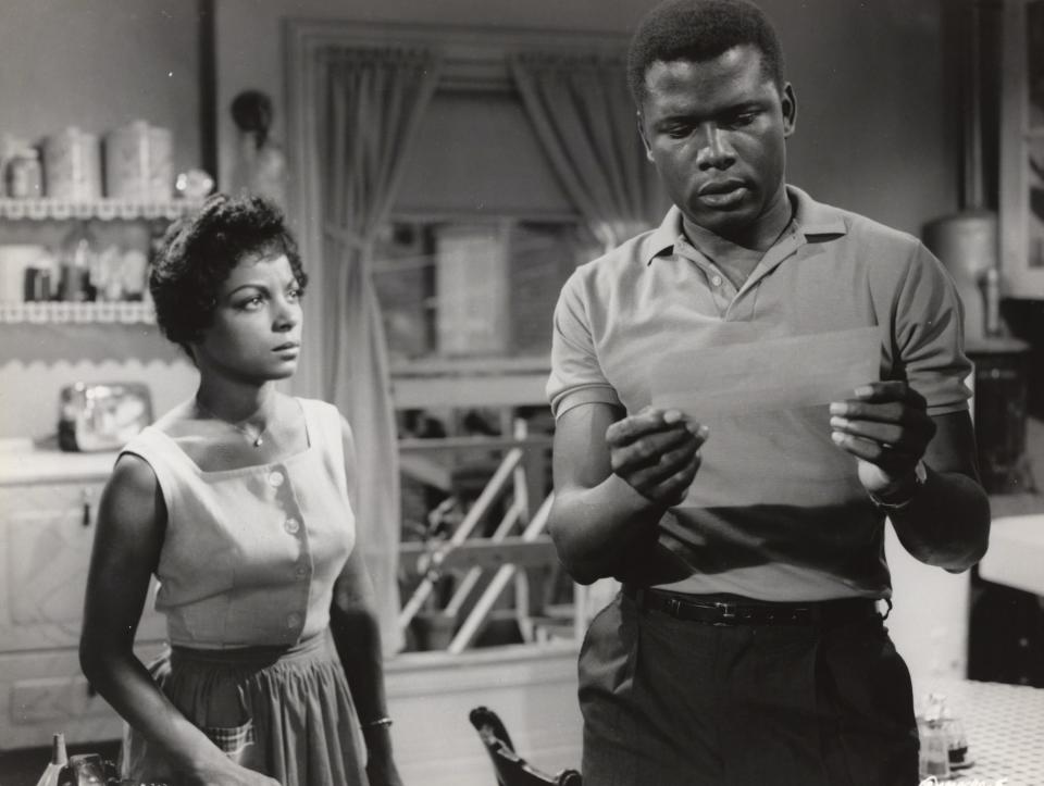 Ruby Dee and Sidney Poitier star in the 1961 classic "A Raisin in the Sun," based on the Lorraine Hansberry play.