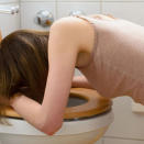 <p>Another tell-tale sign you're pregnant is one that's probably the least enjoyable: vomiting. Sometimes it goes along with that nausea and sometimes it doesn't. Whether you vomit or not, you're probably going to experience at least some nausea - experts say that between <a rel="nofollow noopener" href="https://www.ncbi.nlm.nih.gov/pmc/articles/PMC3676933/" target="_blank" data-ylk="slk:70 and 80 percent;elm:context_link;itc:0;sec:content-canvas" class="link ">70 and 80 percent</a> of women do.</p>