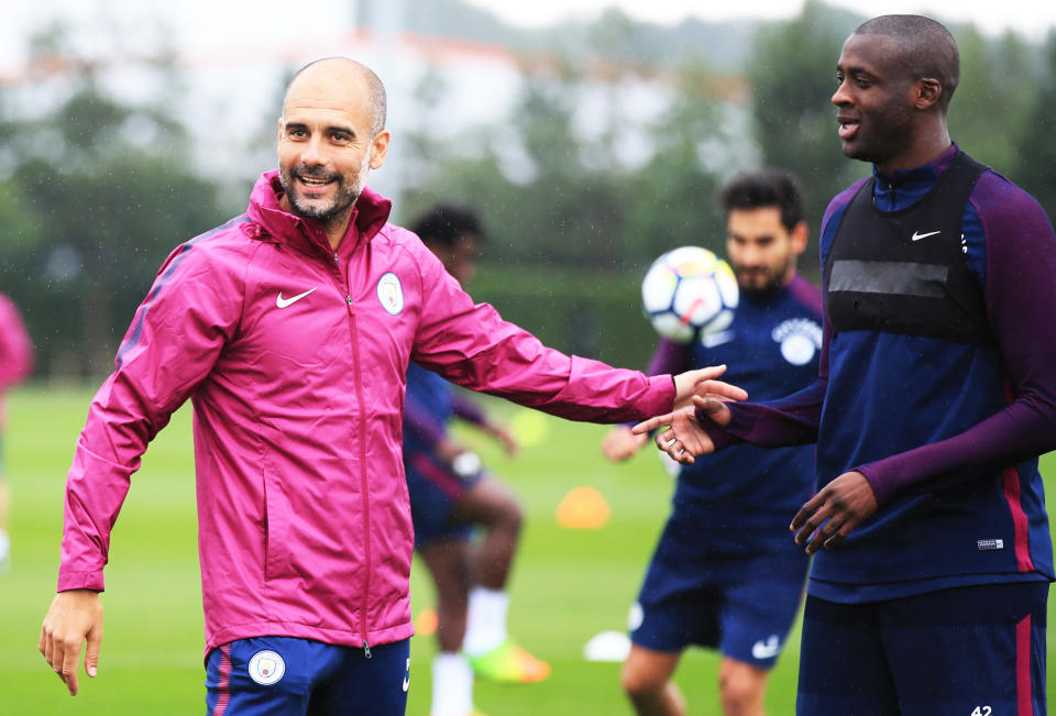 Guardiola and Toure worked together at both City and Barcelona