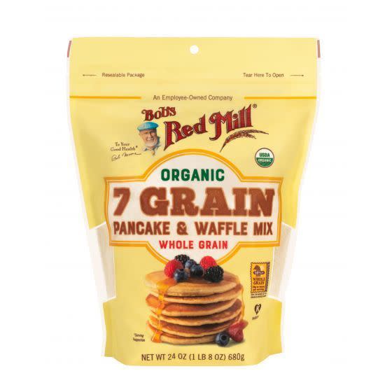 8) Bob's Red Mill Organic 7 Grain Pancake & Waffle Mix