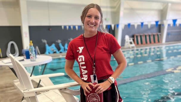 PHOTO: Natalie Lucas, 18, is a lifeguard at the pool at the Longmont Y, part of the YMCA of Northern Colorado. (Courtesy YMCA of Northern Colorado)