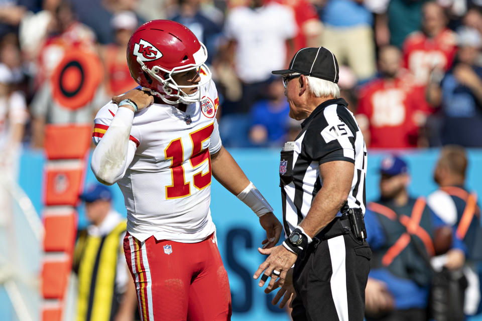 Patrick Mahomes and the Chiefs have been frustrated this season. (Photo by Wesley Hitt/Getty Images)