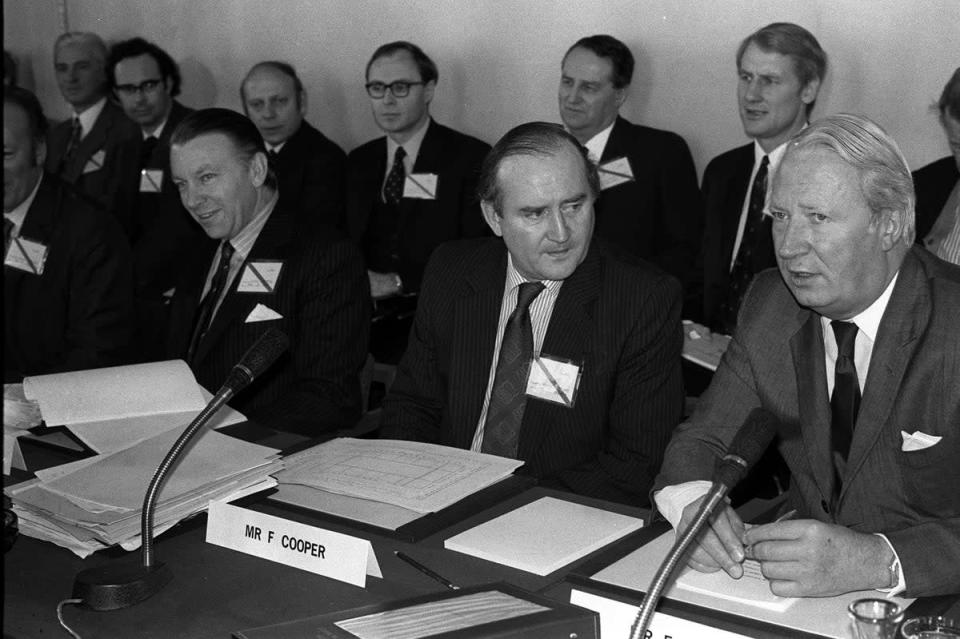 Francis Pym (front left) (PA) (PA Archive)
