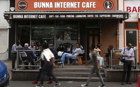 Bunna Internet Cafe - Credit: DANIEL LEAL-OLIVAS/AFP